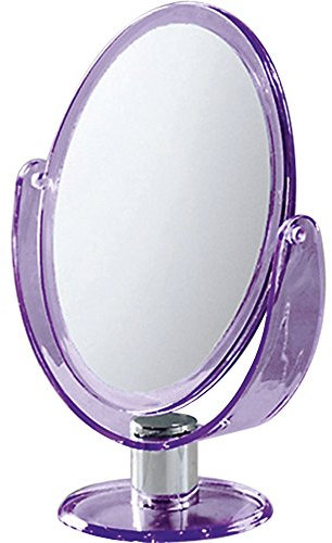 Gedy appoggio, Misure e Peso: 25X17,6X10 CM & 0,3 kg, Bagno Realizzato in ABS, Finitura Lilla, Specchio Design R&S, 2 Anni di Garanzia, Unica