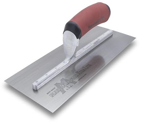 MARSHALLTOWN Drywall Trowel, 11 In X 4 1/2 In High Carbon Steel Blade, DuraSoft Handle, Diamond Shank, Made In The USA, Plastering, 12SD