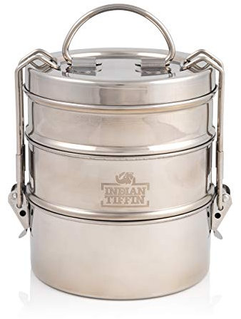 Indian-Tiffin Boîte à repas indienne 3 niveaux
