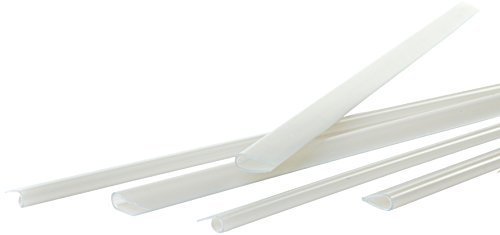 Pavo - A4 6 mm Klemmschiene für 20-40 Blatt, Transparent - 25 Stück