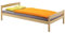 IDIMEX Einzelbett Bett Kinderbett Jugendbett Holzbett Massivholzbett Landhausbett Gästebett Boris, Kiefer massiv in 100 x 200 cm, buchefarben