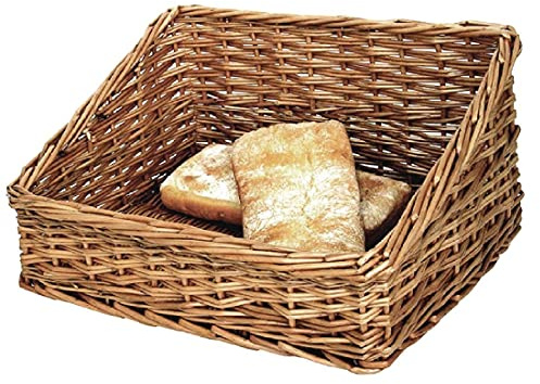 Olympia Brot-Display-Weidenkorb, 510 mm, natürliche Farbe, Größe: 200 x 510 x 400 mm, robuster Weidenkorb – ideal für Körbe oder professionelle Cafés, Restaurant-Buffets und den Heimgebrauch, P756