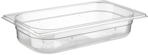 APS recipientes Gastronorm 1/3 65 mm de Profundidad, 2,4 L, 325 x 175 policarbonato de microondas y temperat ureig Nung a Partir de 40 °C hasta + 100 °C