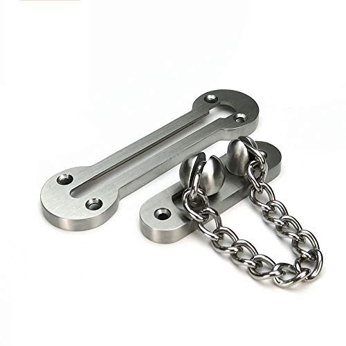SUS304 Edelstahl Guss Tür Kette Tür Lock Kette Door Guard Sicherheit Kette Bolt Verriegelung, Satin Nickel gebürstet