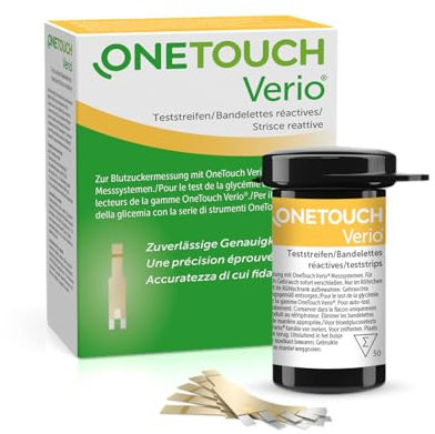 OneTouch Verio® Blutzuckerteststreifen 50 Stück zur Blutzucker-Messung bei Diabetes (Zucker-Krankheit)