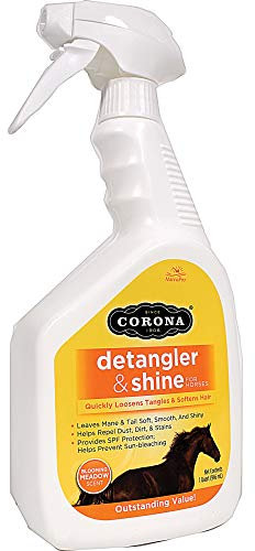 Corona 0095668950705 Manna Pro Detangler & Shine Softens Hair Coat Protect Sun Bleaching Qt