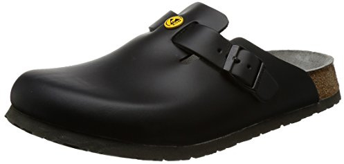 Birkenstock Mäns Clogs Boston ESD svart normal fotbädd 39