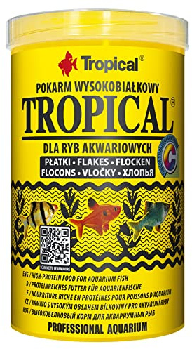 Tropical 1000ml / 200g - alimento para Peces en Forma de Escamas con un Alto Contenido de proteínas