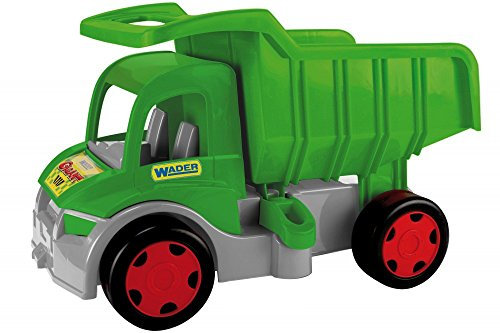 Wader 65015 - Gigant Kipper mit arretierbarer Mulde, ab 12 Monaten, belastbar bis 150 kg, ca. 55 cm, mehrfarbig, ideal als Geschenk für kreatives Spielen