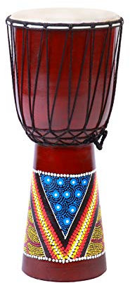 20cm x 10cm (Höhe x Durchmesser) Kinder Djembe Drum Trommel Bongo handbemalt