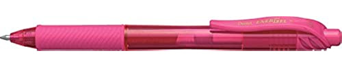 Pentel EnerGel X BL107-PX Gel-Tintenroller, pink, 0,35 mm Strichstärke, Druckmechanik, nachfüllbar