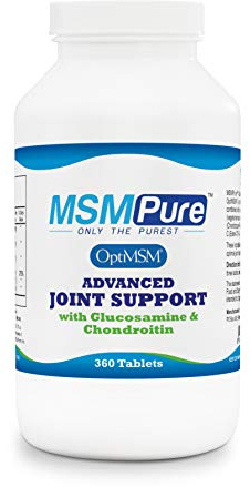 KALA HEALTH MSMPure Advanced Joint Support Tablets – Glucosamine, Chondroitin, OptiMSM, Ester-C & Manganese for Joint Health, Flexibility & Mobility – Vegetarian-Sourced Glucosamine, 360 Count