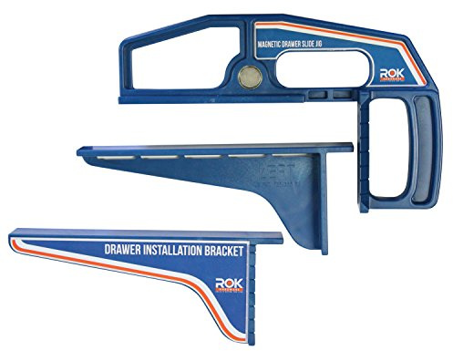 Rok Hardware Magnetic Drawer Slide Mounting Kit (Includes Tool and Brackets)