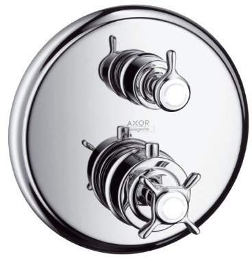 Hansgrohe Thermostat UP Axor Montreux F Set chrom mit Absperr u.Umstellventil 16820000