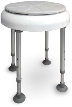 Drive Medical, drehbare Sitzfläche Duschhocker Delphi, weiß