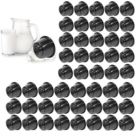 Bonini Milk Pods Compatible with Dolce Gusto Machines, Perfect for Latte Macchiato & Cappuccino (Pack of 50 Capsules)