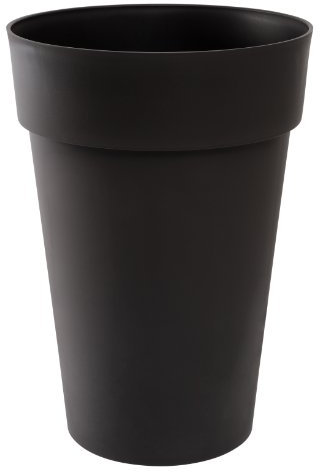 Eda Plastiques 13630 G.Ant SX3 Toscane - Tiesto para jardín (Polipropileno, 46 x 65 cm), diseño Redondo, Color Gris Oscuro