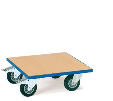 Fetra Transportgeräte mtyyd1166 Ladeschale Tintenroller, Plattform in Holz, 400 kg, 500 mm Länge x Breite 500 mm x 199 mm Höhe Durchmesser