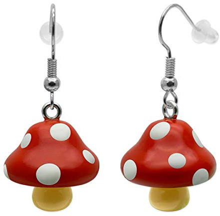 Soul-Cats 1 paire de boucles d'oreilles amanite tue-mouches
