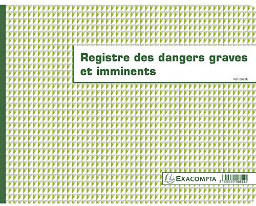 Exacompta register över faror/dramande