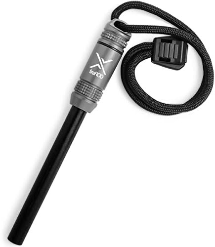 Exotac Men's Firerod Firestarter - Gun Metal, Medium