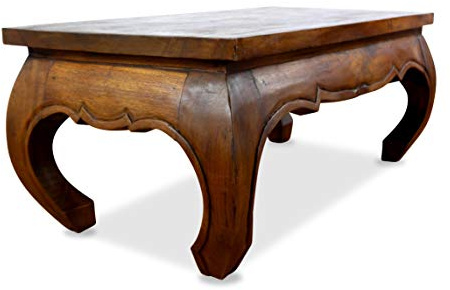 livasia Opiumtisch aus Massivholz, Asiatischer Couchtisch der Marke Asia Wohnstudio, Massiver Sofatisch, (braun)