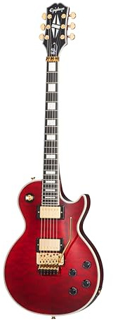 Epiphone Alex Lifeson Les Paul Custom Axcess Ruby - Single Cut E-Gitarre