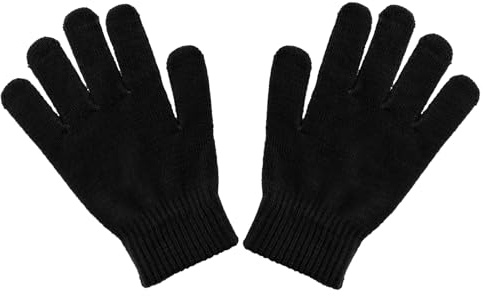 Motique Accessories Ladies Gloves Magic Knit Gloves for Women Solid Colors - Black