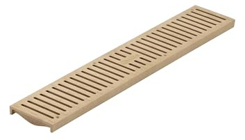 NDS 244 Spee-D Channel Drain Grate, Plastic, 4-1/8-Inch wide X 2-Feet long, for Driveways, Patios, Pool Decks and Commercial Areas, Sand