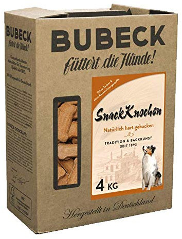 Hundekekse Snack Knochen | gebacken von Bubeck mit Rind & Geflügel | Kauknochen zuckerfrei (4 Kg)