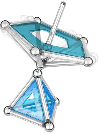 Geomag Pro-L 50-teilig Magnetisches Spielzeug für Kinder, Geschenk für Jungen und Mädchen im Alter von 5 6 7 8 9 10 11 12 13 Jahren, magnetische Konstruktionen, Kinderspielzeug