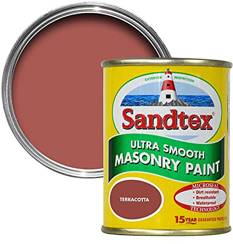 Sandtex 150ml Terracotta Ultra Smooth Masonry Paint