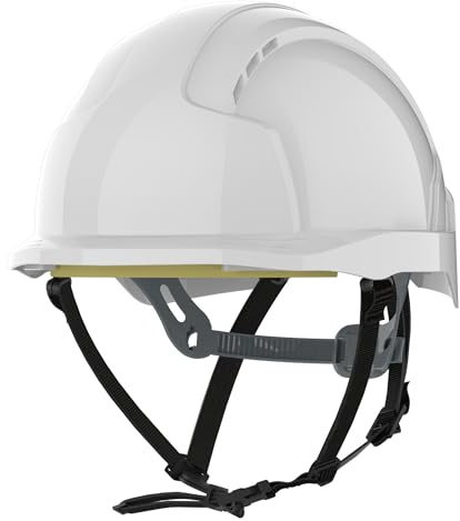 JSP - EVOLite Lightweight ABS Safety Helmet Linesman Slip Ratchet White (AJC250-000-100)