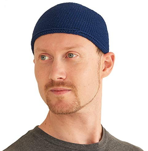 CHARM Skull cap Cappellino Cappello Kufi Fatto A Mano, Marina M