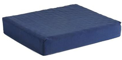 NOVA Medical Products Seat & Wheelchair Cushion, Convoluted “Egg Crate” Foam Cushion with Removable Cover, 16”W x 16”D x 3”Thick, Navy Blue Color (2652-3)