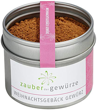 Zauber der Gewürze Weihnachtsgebäck Gewürz, Verführerische Mischung für Plätzchen, Lebkuchen, Stollen & Zimtsterne, Weihnachtlicher Genuss, 50 g