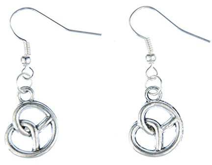 Pretzel Earrings Butter Pretzels Miniblings Oktoberfest Bavaria Silver
