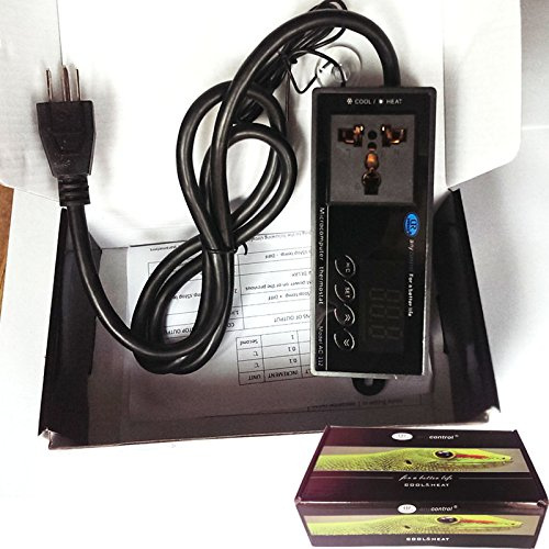 110V Digital Temperature Mircomputer Thermostat Controller Celsius Fahrenheit Switch Aquarium Reptile Incubator Green House Thermostat