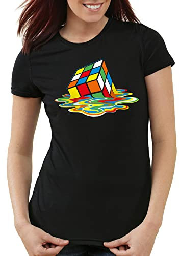 style3 Sheldon Zauberwürfel Damen T-Shirt, Größe:M