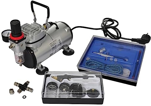 VidaXL 140283 Kit compresseur Airbrush professionnel 2 pistolets