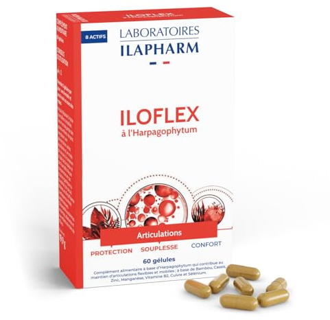 Laboratoires Ilapharm - Iloflex a l'Harpagophytum - Raideurs Articulaires - La Boîte de 60 gélules