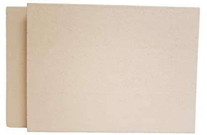 2 Stück 50 x 20 x 4 cm Schamottplatte Schamottstein Schamott Schamotte Kamin Kaminofen