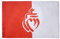 AZ FLAG - Drapeau Département de la Vendée - 150x90 cm - Drapeau Cœur Vendéen 100% Polyester Avec Fourreau et cordelette - Pavillon 110 g