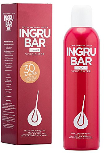 Ingrubar Haarverdichter, 1er Pack (1 x 250 ml, 3-Monatsvorrat) | Gegen Haarausfall Frauen & Männer | Vegan zertifiziertes Haarserum