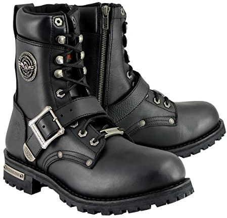 Milwaukee Leather Men's Classic Motorcycle Boots (Size 10.5)