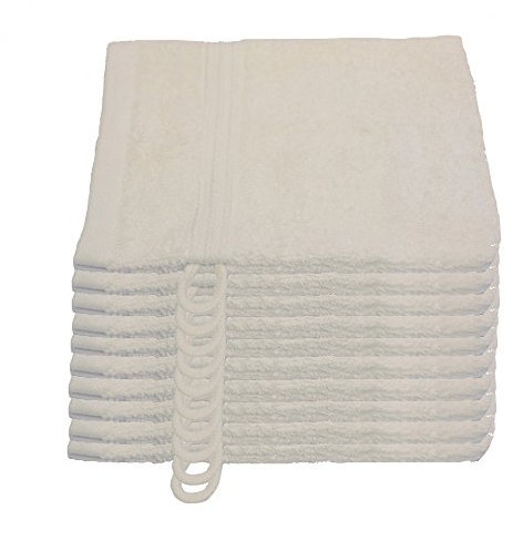 Julie Julsen 10er Pack Waschlappen 23 Farben erhältlich weich und saugstark 500gsm Öko Tex Natur weiß 15 x 21 cm