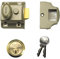 Yale Traditional Nightlatch, Standard Security, Electro Nickel Brass Finish, 40 mm