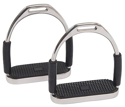 Korsteel Flexible Fillis Stirrup Irons, Black/Black, 4.75