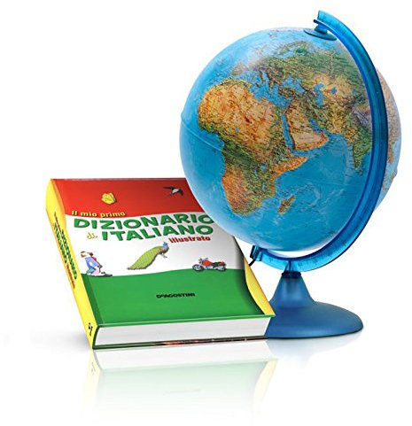 MAPPAMONDO GLOBO ORION CON DIZIONARIO ILLUSTRATO 25 CM LUMINOSO TECNO DIDATTICA