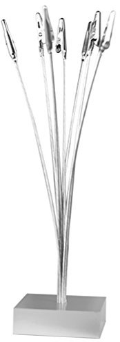Foto Inhaber – rosenice 8-branch Baum Stil Karte Note Schreibtisch Memo Clips Halter (Silber)